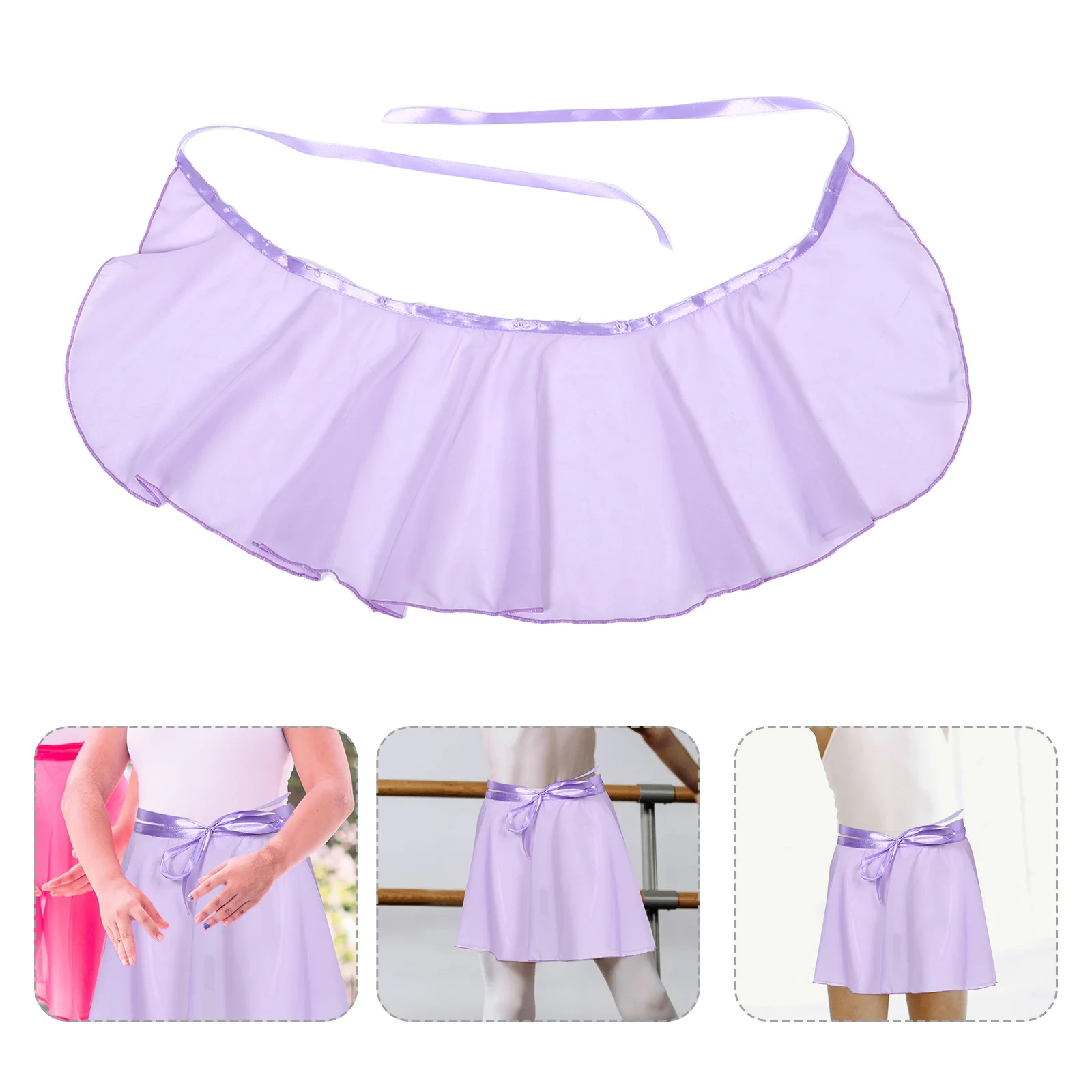 Children's Ballet Skirt Tutu for Girls Dance Costume Violets Skirts Nylon Decor