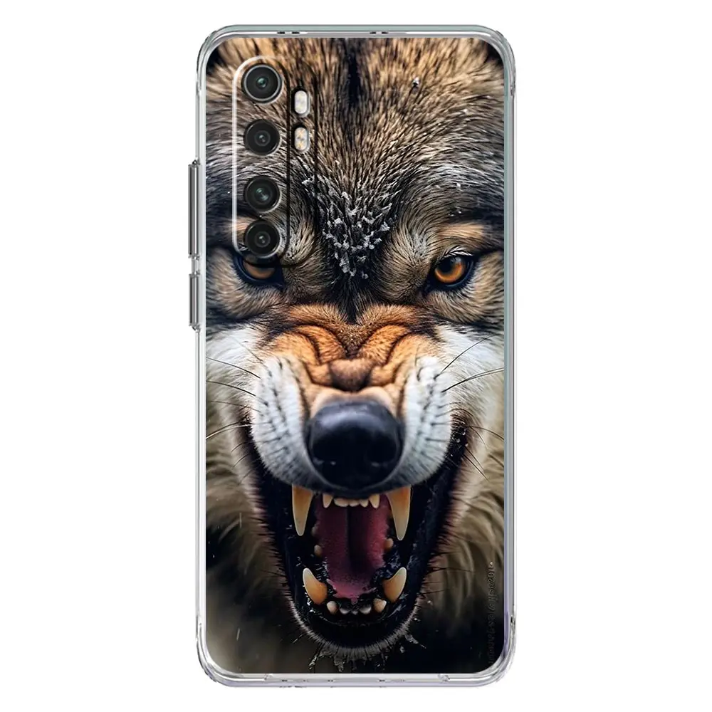 Wolf Design Soft Clear Phone Case