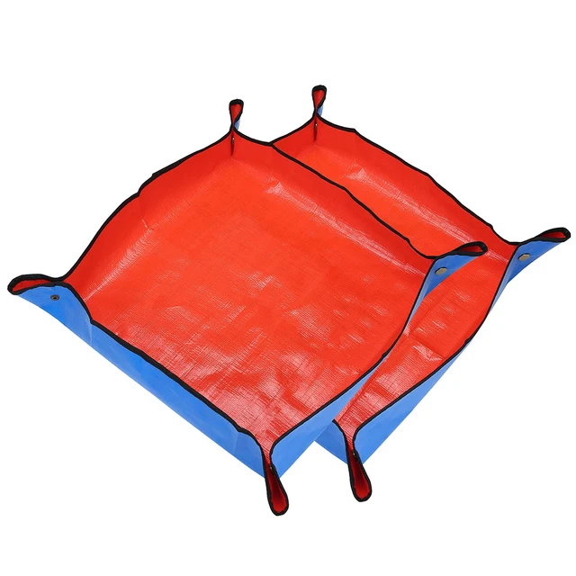 1Db Ültetési Szőnyeg 50 Cm-100 Cm Kertészeti Cserepes Pad Összecsukható Kerti Növényi Edény Transzplantáló Vízálló Szőnyegek