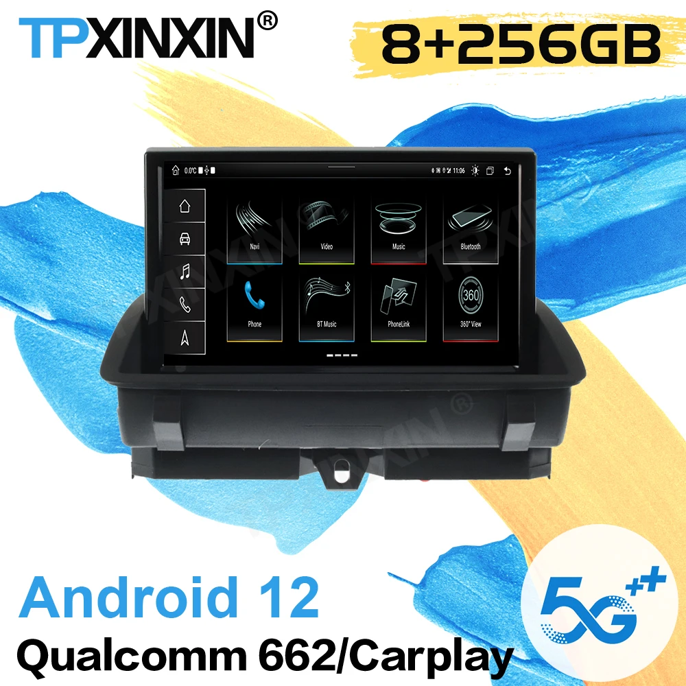 

8+256G 1 DIN Radio Receiver Android 12 Auto For Audi Q3 2009 2010 2011 2012 2013 2014 2015 2016 2017 2018 Video Player Head Unit