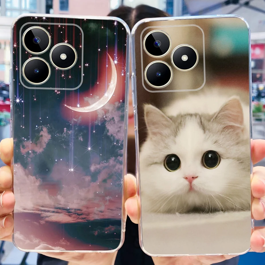 Stylish Painted Clear Silicone Phone Case - Soft Protective Cover