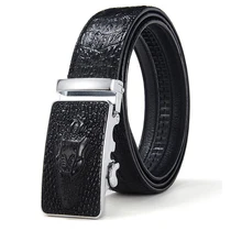  2022 New genuine leather men's belt cowhide strap for male automatic buckle belts for men alloy New Arrival buckle black belts 