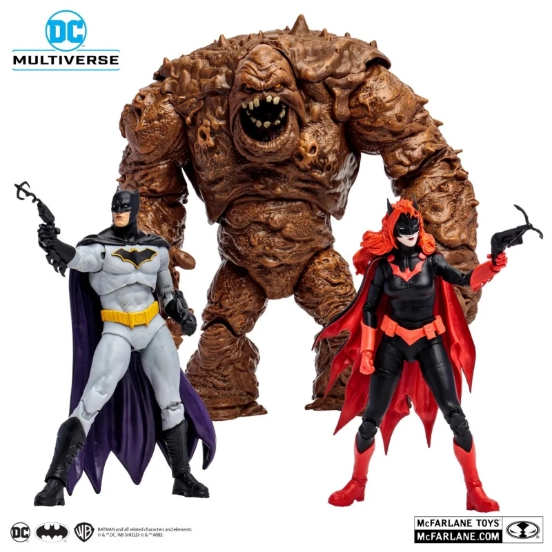 

Original 7inch Mcfarlane Dc Batman Anime Figure Batwoman Clayface Action Figure Gold Collection Statue Model Toys Gifts Pvc