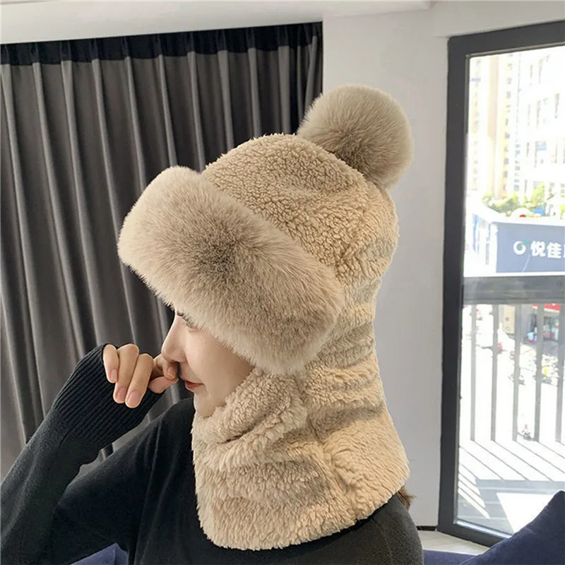 Fashion Comfortable Cap Kids Adults Warm Multi-functional Windproof Cap Parent-child Woolen All-Match Warm Cycling
