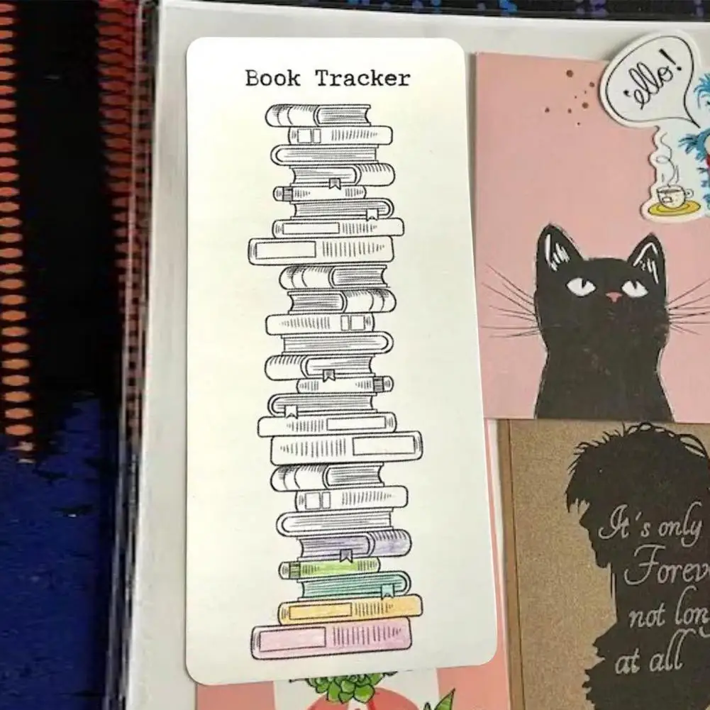 

Прочная закладка для чтения бревен, портативный отслеживатель чтения, плавная бумага для письма, отличный подарок для студента на выпускной, со списком для чтения