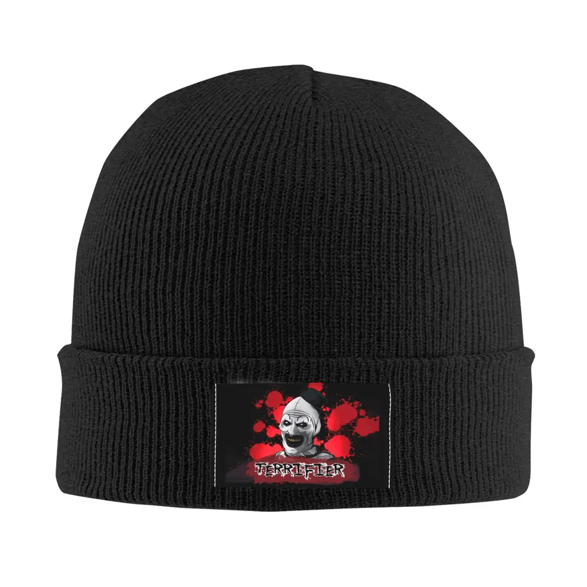 

Halloween Movie Terrifier Bonnet Hats Cool Knit Hat For Women Men Autumn Winter Warm Horror Clown Skullies Beanies Caps