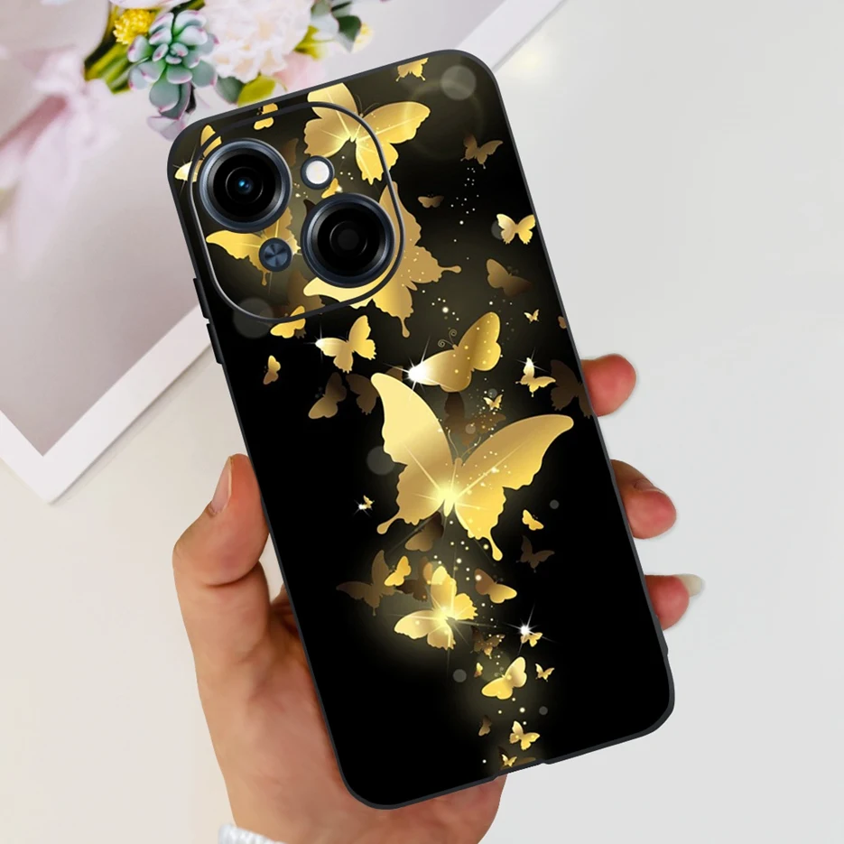 Luxury Painted Soft Silicone Case for Tecno Spark Go 2025 and Pop 9