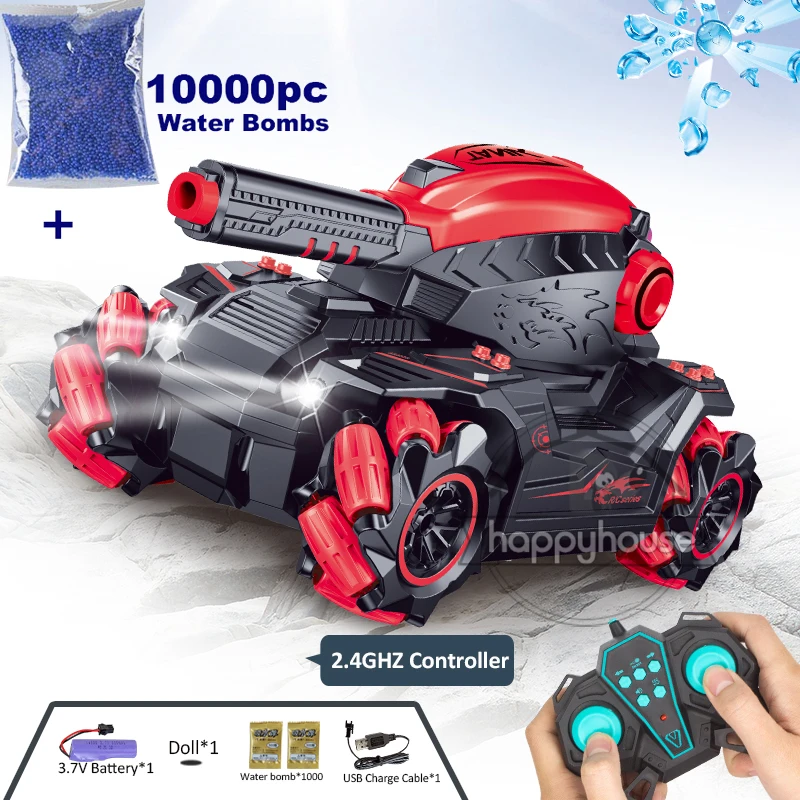 Remote Control Tank for Children Water Bomb Tank Toy Electric Gesture Remote Control Car RC Tank multiplayer RC Car for Boy Kids wall climbing car RC Cars