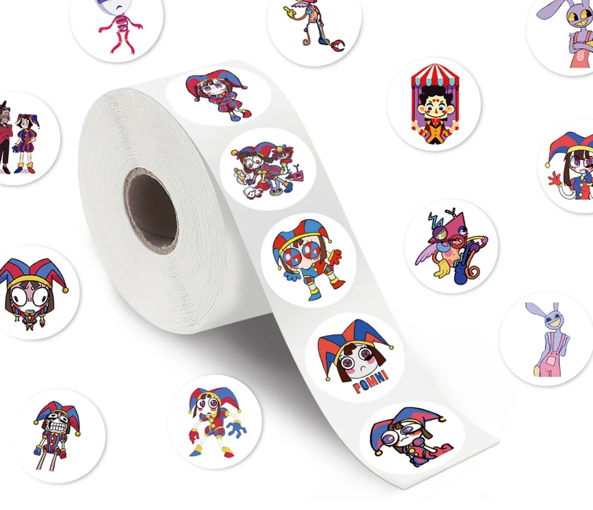 

200pcs The Amazing Digital Circus Cartoon Stickers DIY Mobile Phone Skateboard Refrigerator Decoration Seal Sticker Kids Gifts