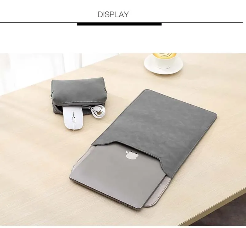 for CHUWI MiniBook X Laptop Bag Smooth Matte PU Leather Magnet Flip Sleeve Charger Pouch Foldable Mousepad Notebook Briefcase 2 S0fbb1bc26074460394fcef3671288ee0X
