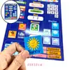 Circle Learning Time Center Pocket Chart Preschool Education Developmental Pocket for Kids Children 1