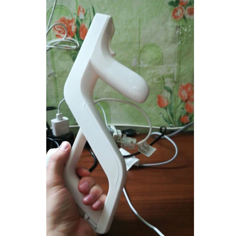 Remote Controller For Wii Zapper Gun Detachable Shooting Gun For Wii Controller Gaming Accessories White