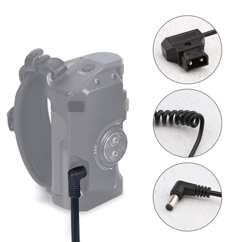 D-Tap B-type Tap naar DC 5,5 mm x 2,5 mm jack adapterkabel 4K camera voedingskabel B-poort naar DC2.5 veerkabel voor V-mount batterij D-Tap B-type Tap naar DC 5,5 mm x 2,5 mm jack adapterkabel 4K camera voedingskabel B-poort naar DC2.5 veerkabel voor V-mount batterij