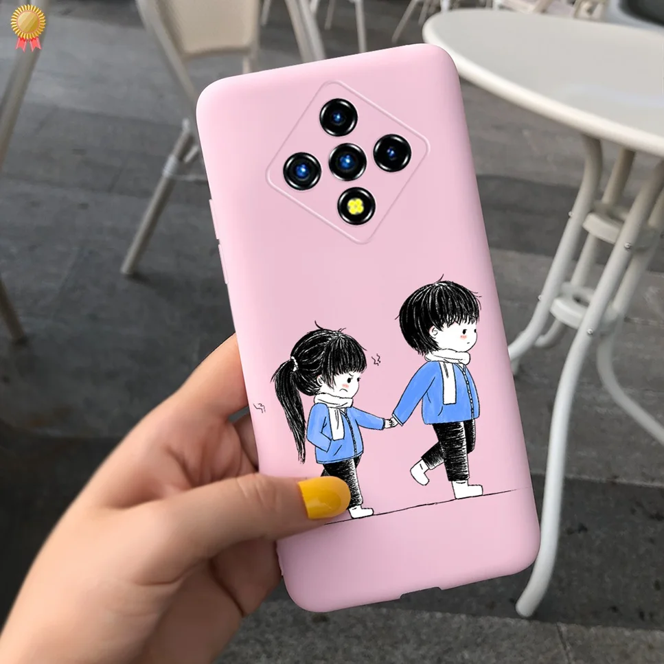 Black Pink Soft TPU Silicone Phone Case Bumper Coque