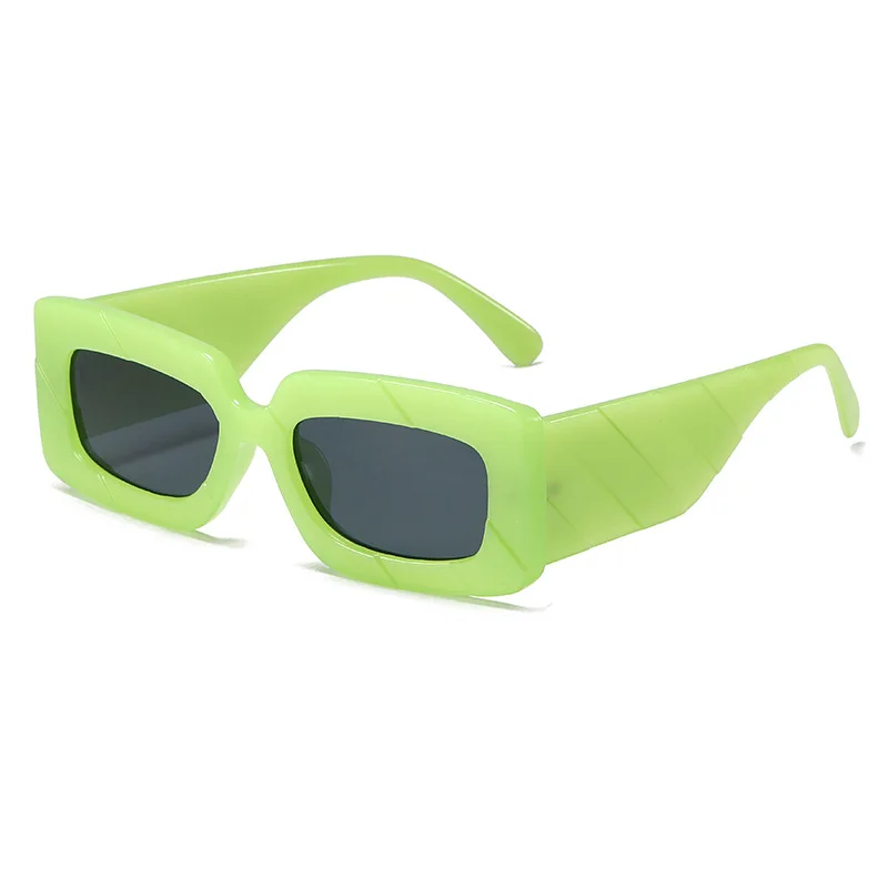 

Retro Square Women Luxury Sunglasses Fashion Jelly Green Purple Shades UV400 Men Trending Gradient Sun Glasses