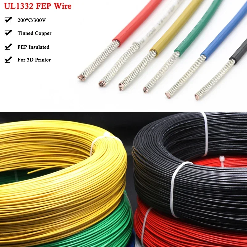 Cavo Schermato UL1185 AWG 28-10 – Singolo Core Nero Per Audio E Strumenti