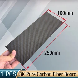 Premium Pure Carbon Fiber Sheet - 3K Weave, Multiple Thickness Options, Ideal (1.5mm Twill Matte)