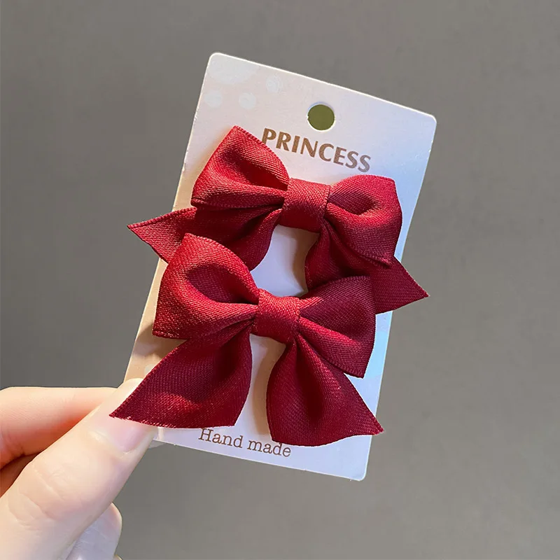 

2PCS/SET Small Bow Headdress Children Cute Princess Girl Hairpin Baby Hair Accessories Clip Little Girl Hairpin