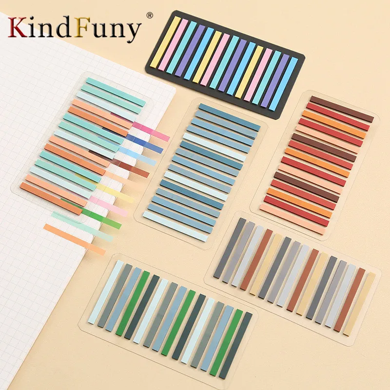

2100 Sheets Transparentes Sticky Notes Self-Adhesive Annotation Read Books Bookmarks Tabs Notepad Aesthetic Stationery