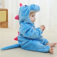 Winter Clothes for Babies Baby Pajamas One Piece Hooded Jumpsuit for Toddler Girls Boys Pijamas Dinosaur Kids Kigurumi Sleepwear 4