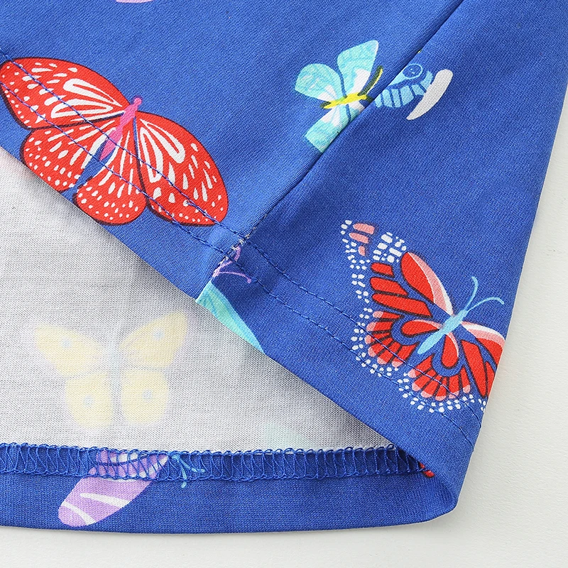 Spring Children's Clothing Kids Clothes 2025 Autumn Cotton Fall Baby Girls Long Sleeves Cartoon Butterfly Dresses