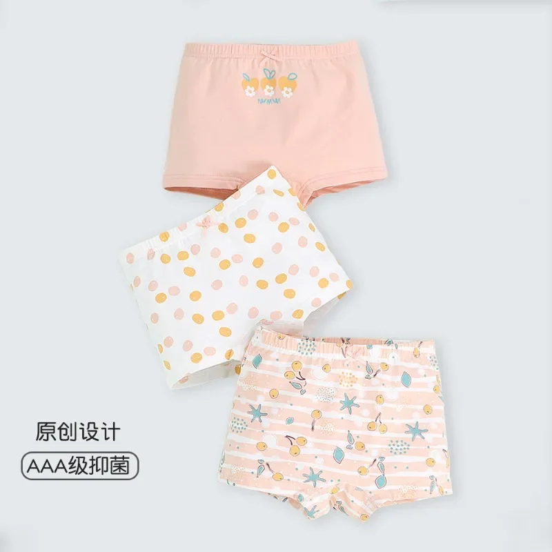 

Girls' Briefs Children's Cotton Boxer Briefs Antibacterial Baby Girls' Boxer Shorts Do Not Clip PP