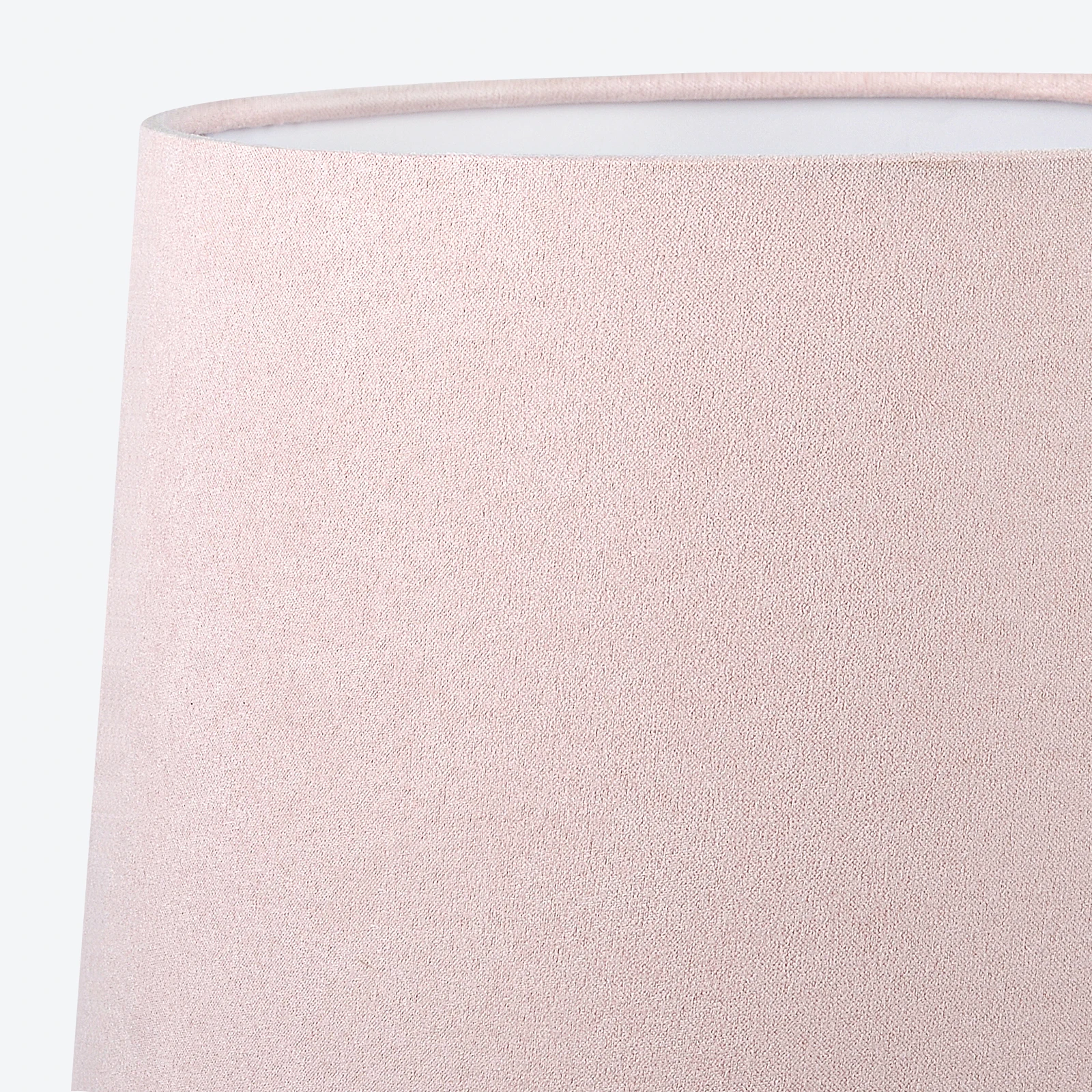 15" Blush Pink Hand-Blown Glass Table Lamp with Velvet Shade, Small Accent Lamp For Girls Bedroom Nightstand, Kitchen Counter 2