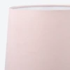 15" Blush Pink Hand-Blown Glass Table Lamp with Velvet Shade, Small Accent Lamp For Girls Bedroom Nightstand, Kitchen Counter 2