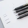 Kit 4pcs Calligraphy Pen Soft Hand Lettering Fineliner Brush Pen Black Ink 3
