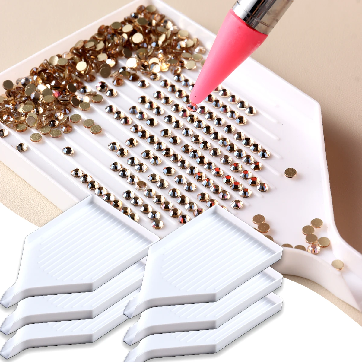 Nail Art Rhinestone Design Kit with Wax Pen and Sharpener - Ideal