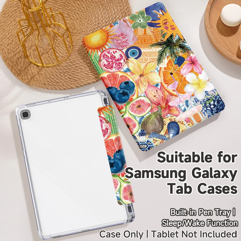 Tri-Fold Bracket Protective Tablet Cover, 8.7-12.4 Inch