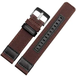 Versatile Nylon Watch Strap in Four Colors - Elegant Universal Watchband - 22mm (Green Black Buckle)