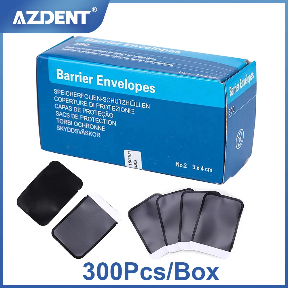 300Pcs/Box Disposable Dental Digital XRay Scan Barrier Envelope Clinic