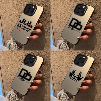 JuL C&rsquo;est Pas Des Lol coque de téléphone à la mode pour IPhone 16 15 14 13 12 11 Pro Max bouton métallique indépendant IMD coque argentée