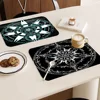 Magic Circle Table Drain Pad Tabletop Absorbent Draining Mat Tableware Mats Placemats for Table Decor 3