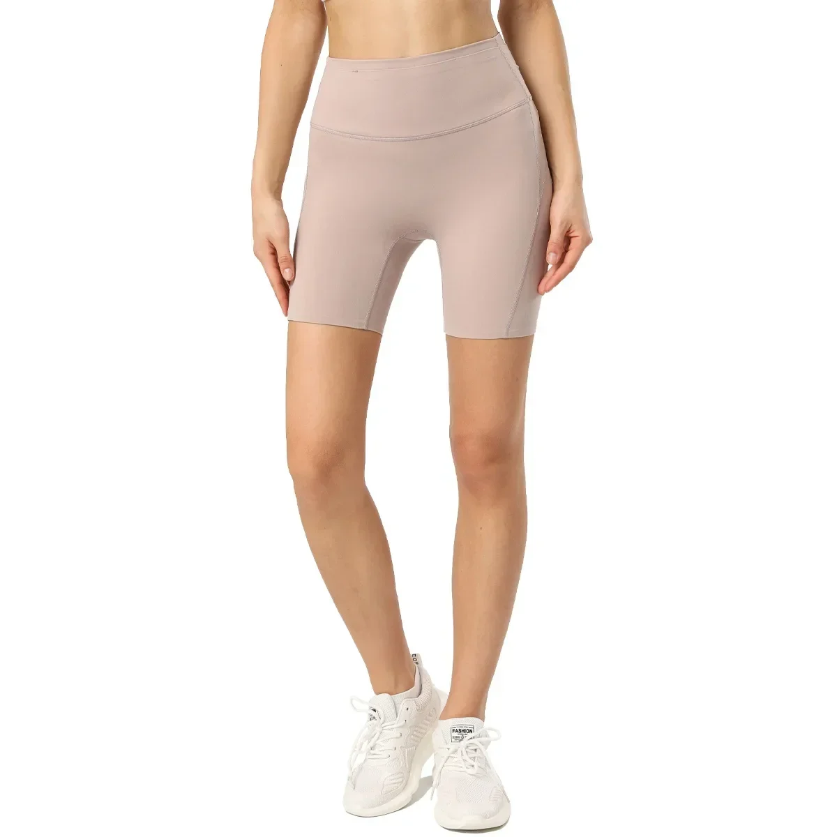 AL Women Close Fitting Shorts Antibacterial Outdoor Running Sportswear with Pockets Seamless Cycling Quick-drying Workout Shorts
