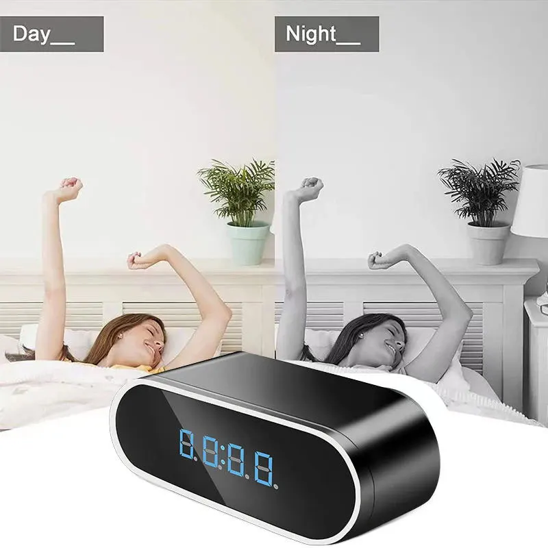 4K HD WIFI Clock Camera 120degree Camera Micro Cam IR Night View Alarm Camcorder Digital Watch Video Mini DVR Oculta Small Cam 4