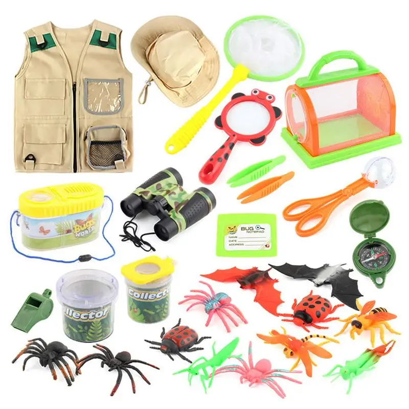

Kids Camping Gear Camping Toys For Toddler 26pcs Camping Toys For Toddler Adventure Kit For Backyard Gift For Children 3-12