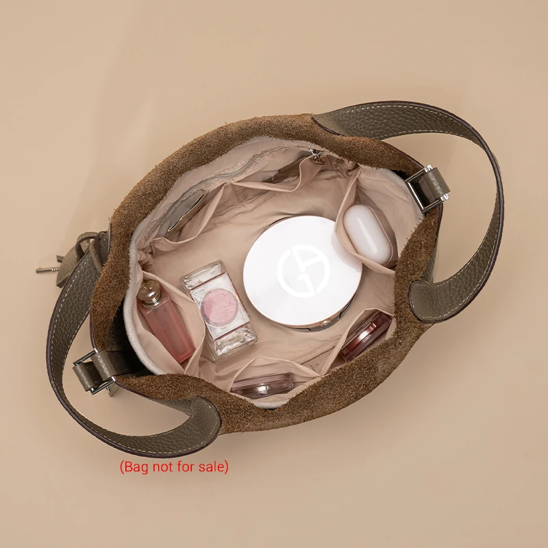 Plush Purse Organizer Insert Suitable For Herm Picotin Lock Bucket Liner Inner Bag