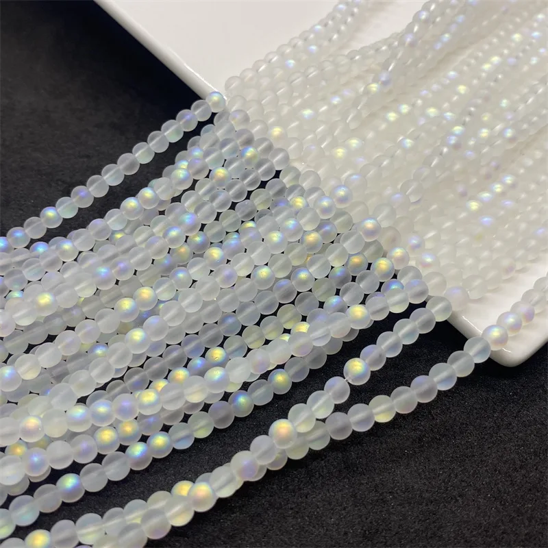 

45-135pcs Round crystal Glass beads Matte Loose Beads about 2/3/4/6/8 mm For Necklace Bracelet DIY Jewelry Making Supplies