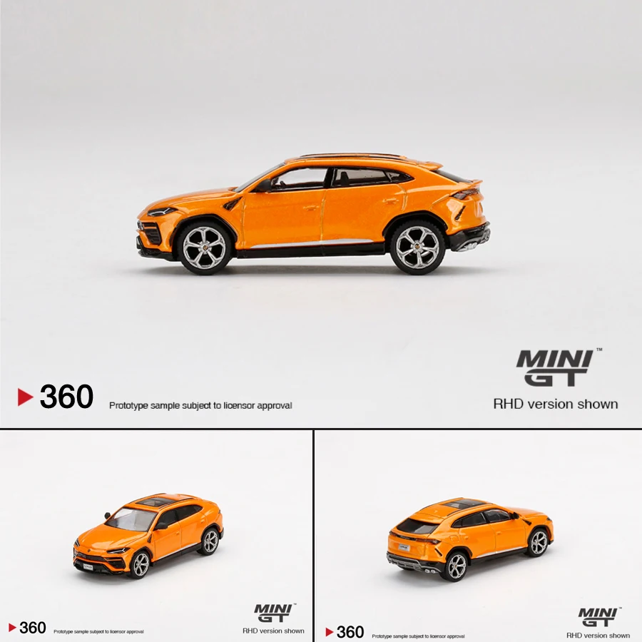 

MINI GT 1:64 Model Car Lambro Arancio Borealis Alloy Die-Cast #360 LHD