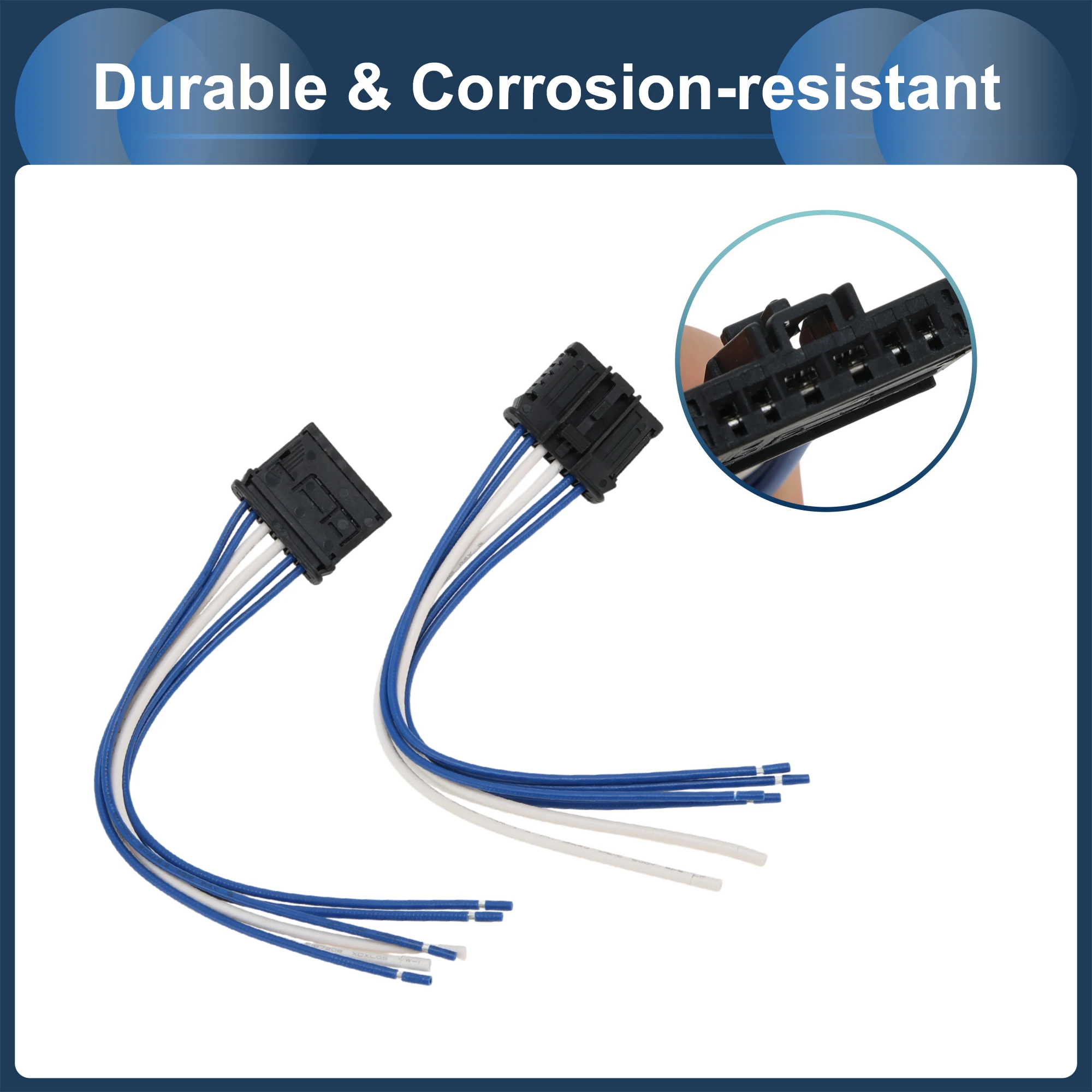 푸조 206 98-17용 UXCELL 헤드라이트 배선 하네스 어셈블리, 테일라이트 램프 와이어 하네스, 12개 단자 포함, 17.5cm, 2세트