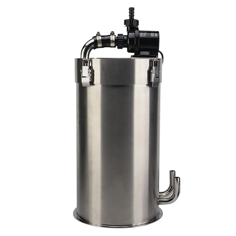 Aquarium Filter Outdoor Bucket Ultra Quiet Fish Tank Grass Stainless