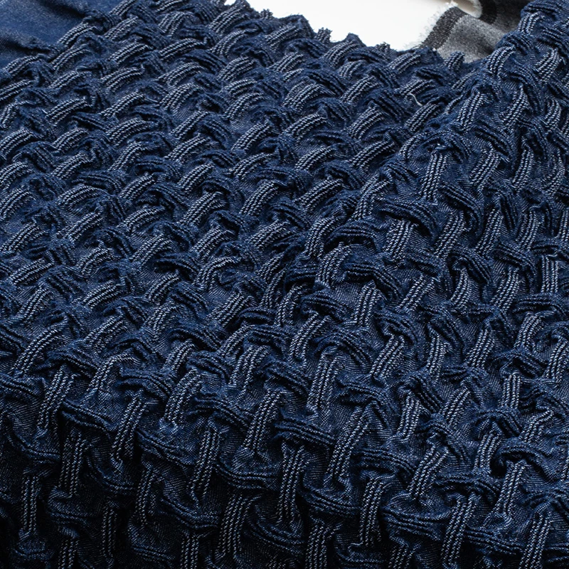Texture Heavy Industry Pleated Fabric Elastic Washed Handmade Diy Reconstructed Clothing Designer Surface