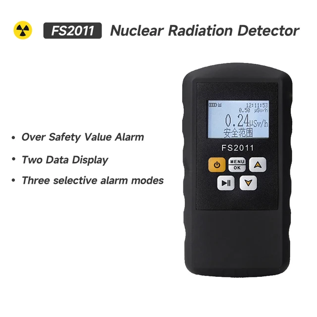  BR-9C 2-in-1 Handheld Digital Display Electromagnetic Radiation Nuclear Detector EMF Geiger Counter Full-functional Type Tester