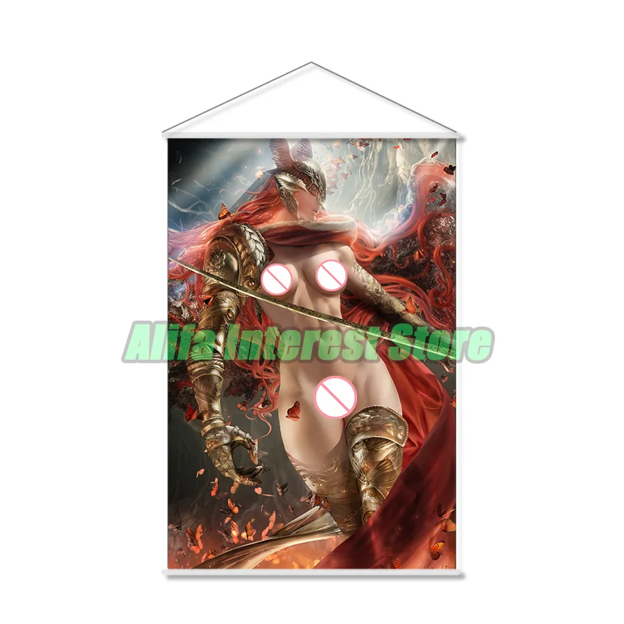 

Malenia Blade Of Miquella Anime Wall Scroll Hanging Poster Home Decor Painting