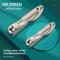 MR.GREEN coupe-ongles en acier inoxydable Anti éclaboussures coupe-ongles outils de manucure bionique Design coupe-ongles pédicure ciseaux 1