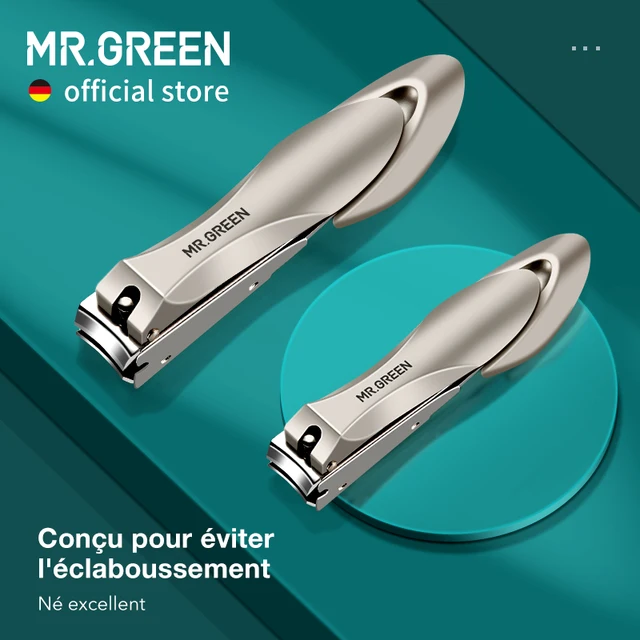MR.GREEN coupe-ongles en acier inoxydable Anti éclaboussures coupe-ongles outils de manucure bionique Design coupe-ongles pédicure ciseaux 1
