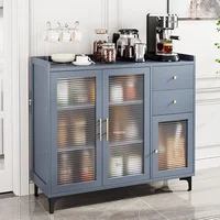 Simple Modern Bamboo Kitchen Cabinets For Kitchen Furniture Sideboard With Drawer Luxury Household Multi-layer Storage Cabinet 2