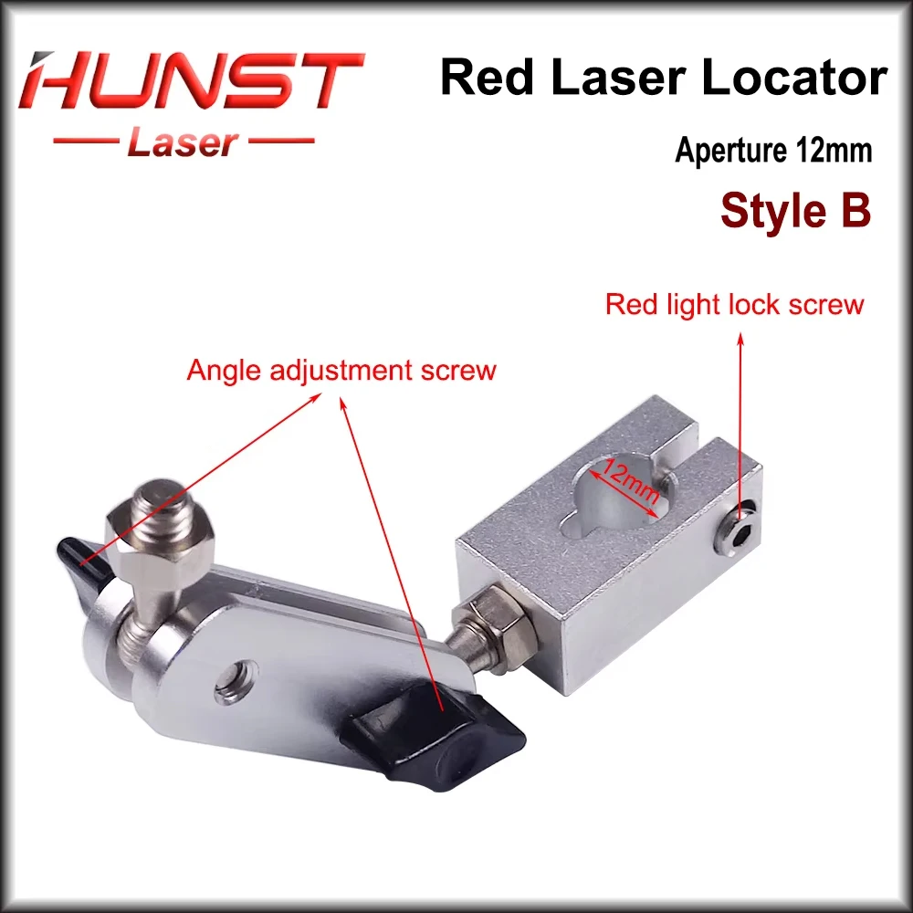 Hunst 레이저 모듈 레드 레이저 로케이터 부품 도구 직경 12mm CO2 UV 파이버 마킹 머신 용 라이트 홀더